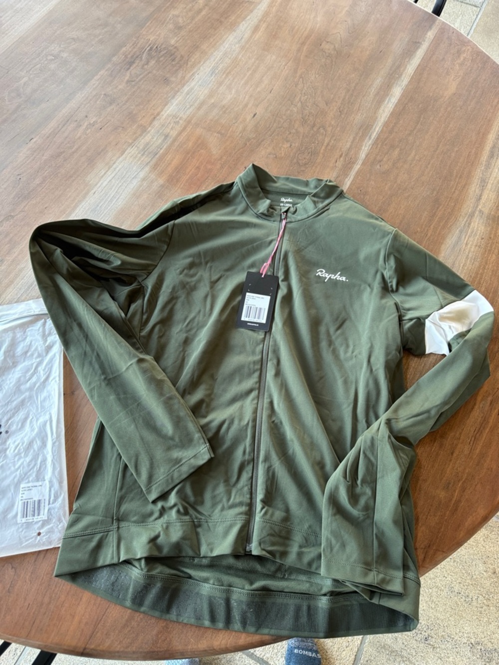 Rapha Men’s Green Core Thermal Long Sleeve Cycling Jersey